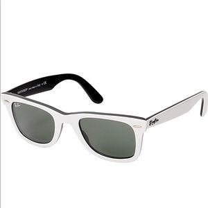 White Wayfarer Ray-Bans